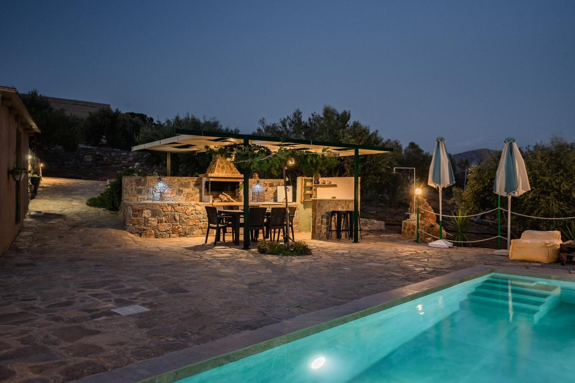 Villa Aktis With Freshwater Pool And Sea View Сисси Экстерьер фото