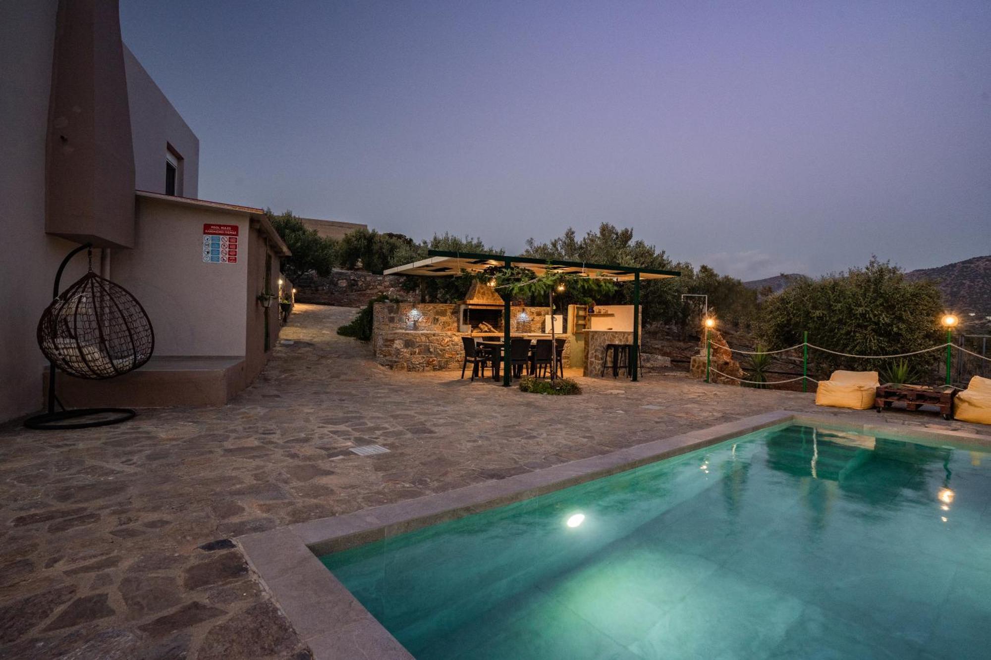 Villa Aktis With Freshwater Pool And Sea View Сисси Экстерьер фото
